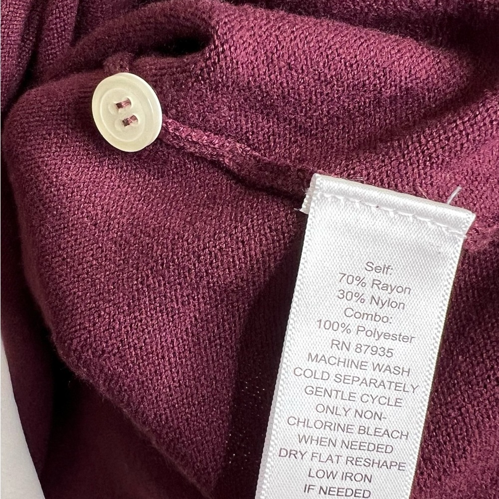 NEW Susan Graver Layered Sweater Top Violet Size Small - Picture 5 of 5